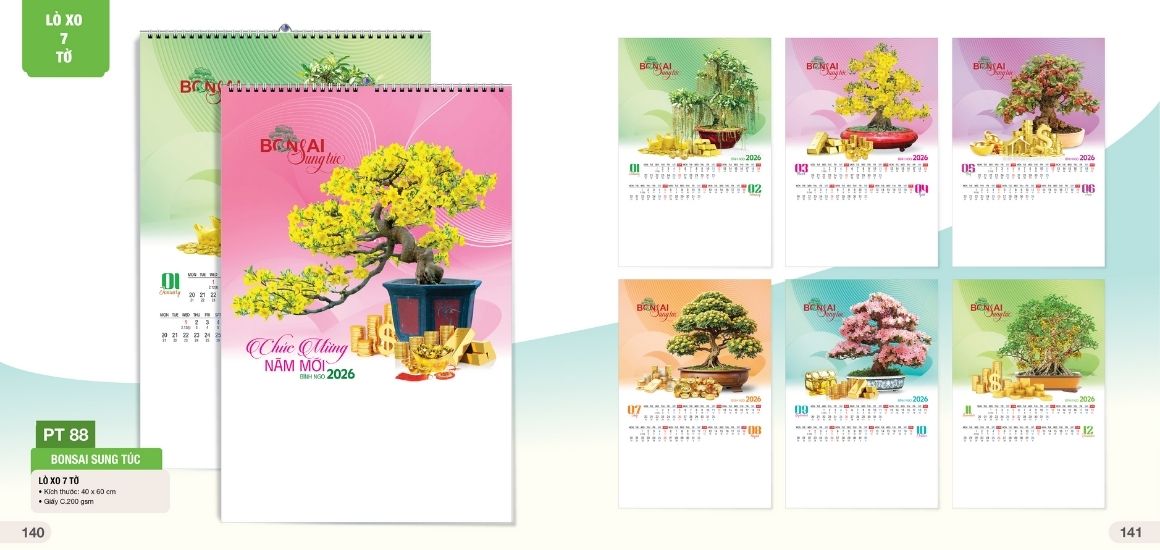 Cách Chọn Và Bảo Quản Lịch Tết Bonsai Sung Túc Bền Đẹp