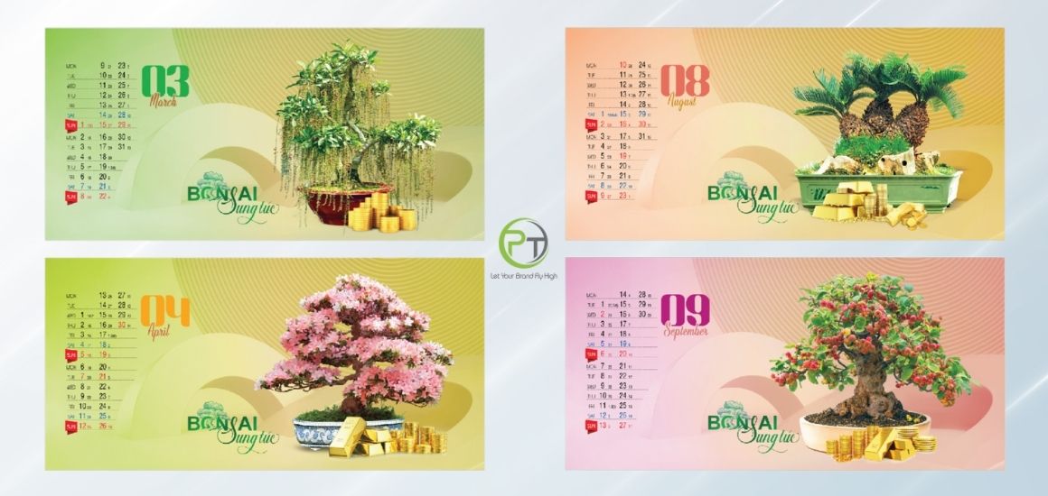 Lịch Tết Bonsai Sung Túc – Quà Tặng Doanh Nghiệp Sang Trọng
