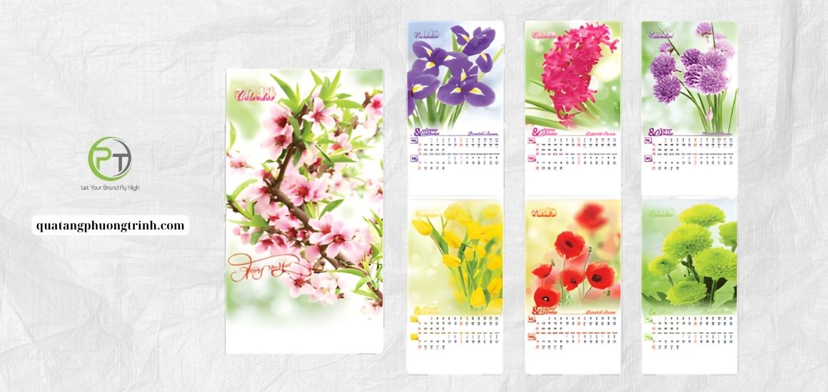 Lịch Tết Art Flower – Gửi gắm lời chúc phồn vinh qua sắc hoa đầu năm