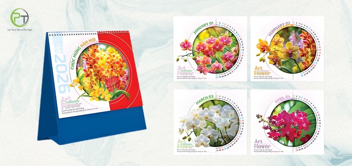 Lịch Tết Art Flower – Khi cái đẹp của hoa kể chuyện mùa xuân