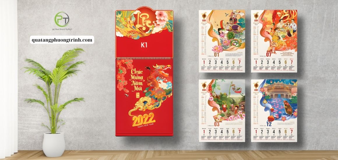 Lịch Tết Xuân Vàng Tết Ngọc – Món quà tinh tế mang thông điệp thịnh vượng