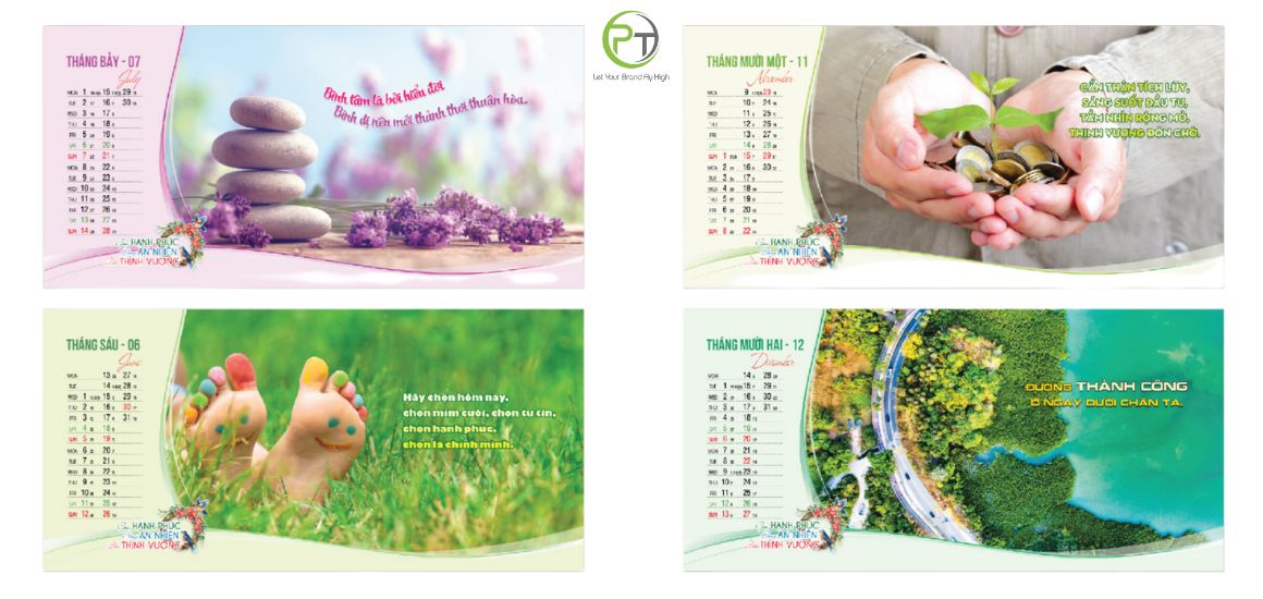 Lịch Tết Sống An Nhiên – Món quà mang bình an đến từng mái ấm