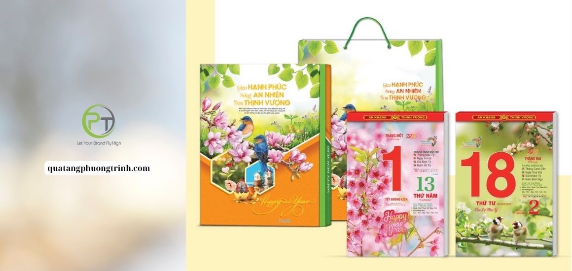Quà Tết doanh nghiệp – Lịch Tết Gieo Hạnh Phúc sang trọng và ý nghĩa