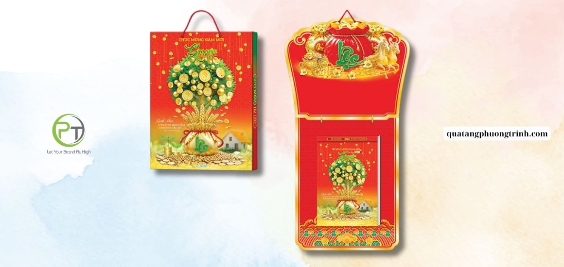 Mẫu lịch bloc Gieo Mầm Tài Lộc sang trọng cho doanh nghiệp