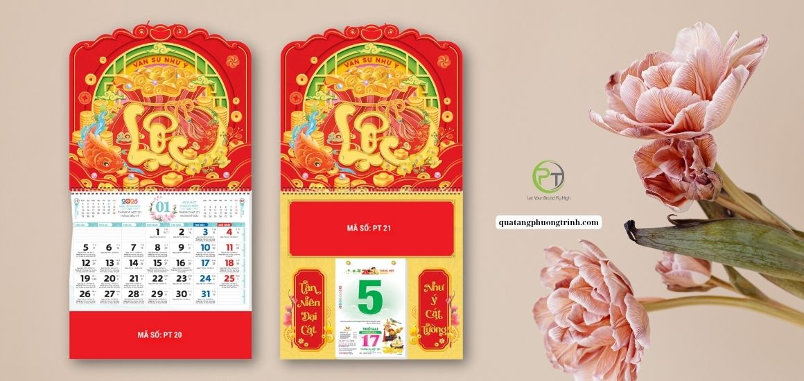 Gợi Ý Chọn Lịch Tết Lộc Xuân Làm Quà Biếu Sang Trọng