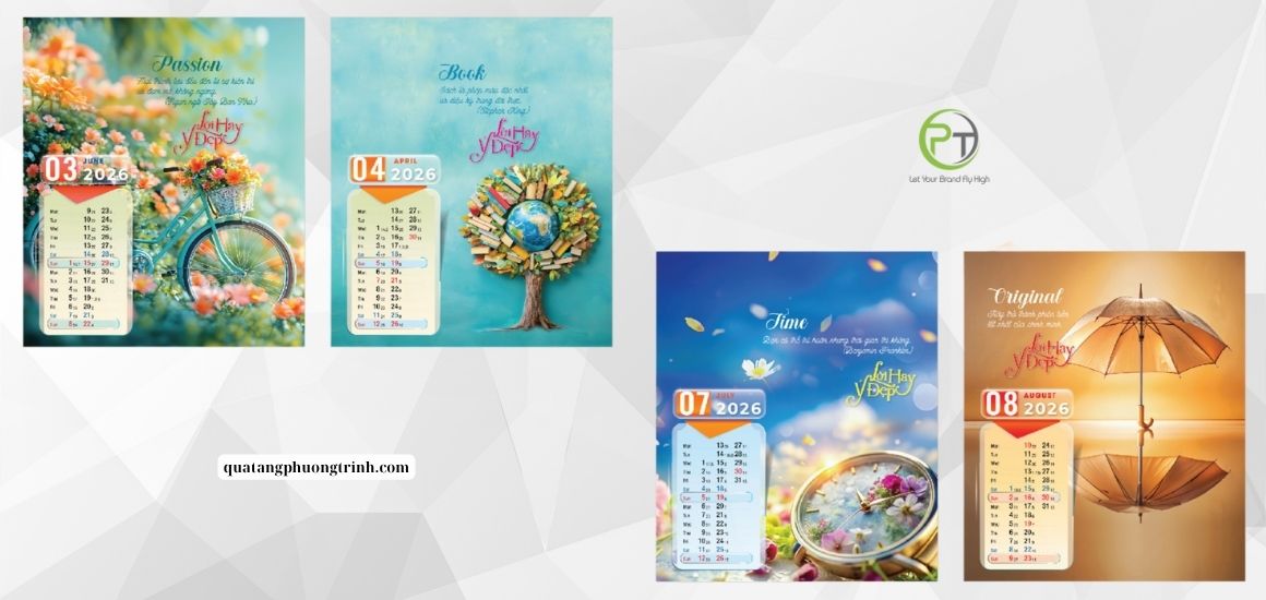 Lịch Tết Lời Hay Ý Đẹp – Món quà mang năng lượng tích cực