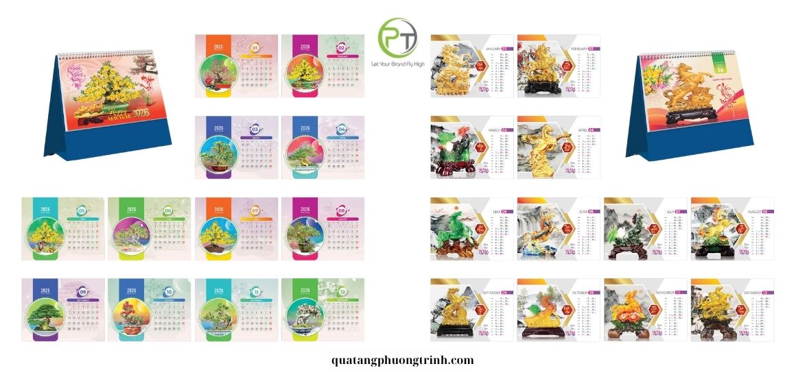 Lịch Tết mini tại Quà tặng Phương Trinh