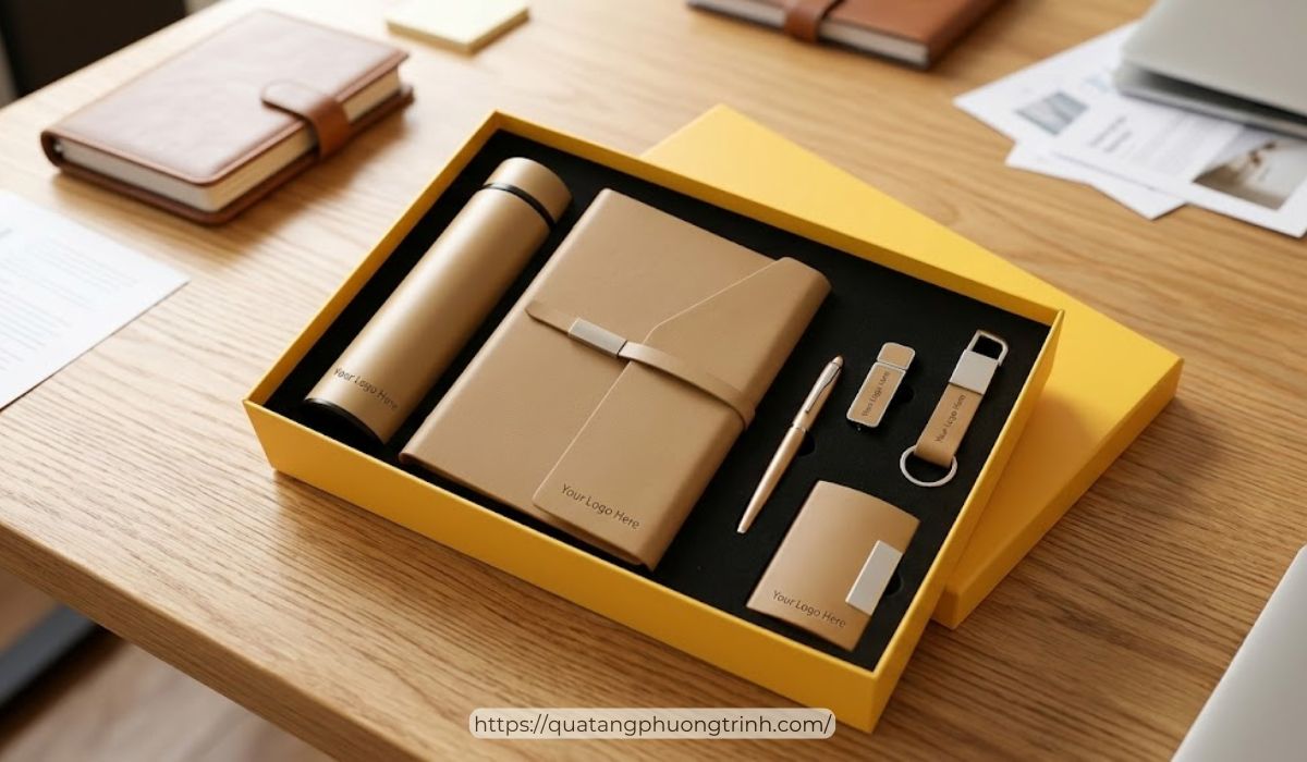 Set quà nhiều món văn phòng cao cấp dành tặng đối tác nữ ngày 20/10 từ doanh nghiệp
