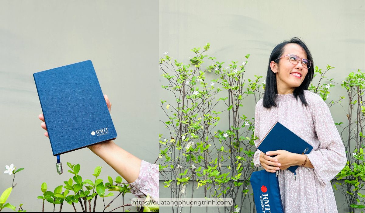 Sổ tay in logo - quà tặng doanh nghiệp dùng trong dịp 20/10 tặng nhân viên nữ