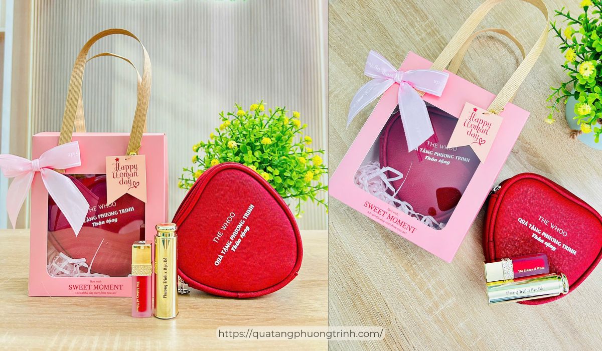 Tham khảo set quà son môi khắc tên riêng theo yêu cầu tại Quà tặng Phương Trinh