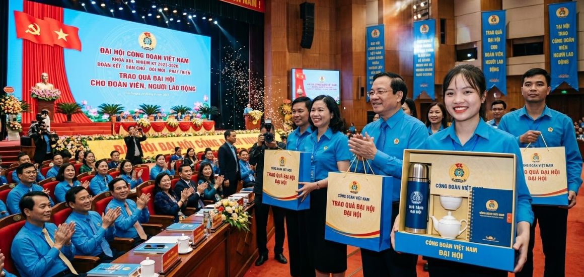 Tiêu chí chọn quà tặng đại hội công đoàn