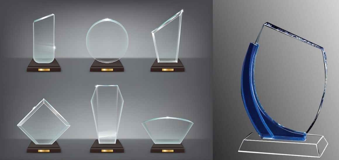 Mẫu kỷ niệm chương pha lê vinh danh nông dân sản xuất giỏi