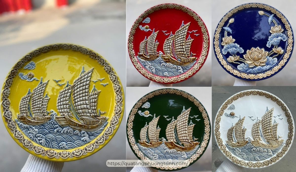 Dĩa hoa văn nghệ thuật
