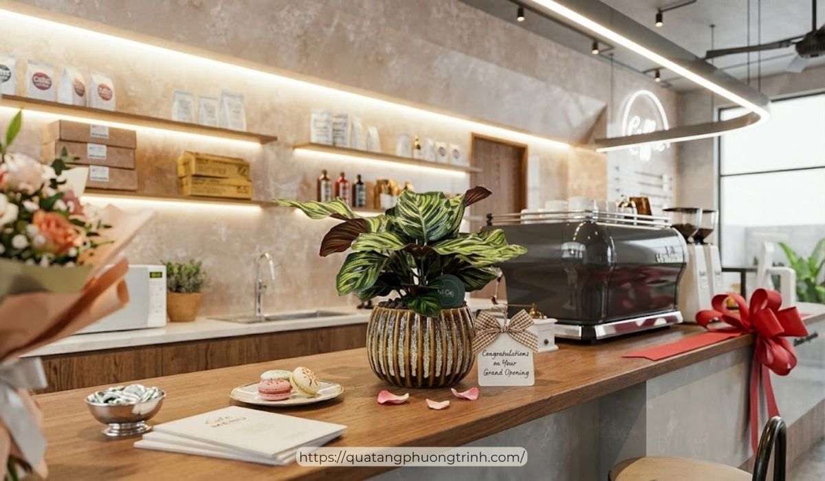 Cây tài lộc, cây xanh để bàn - ý tưởng quà tặng tinh tế cho ngày khai trương quán cafe