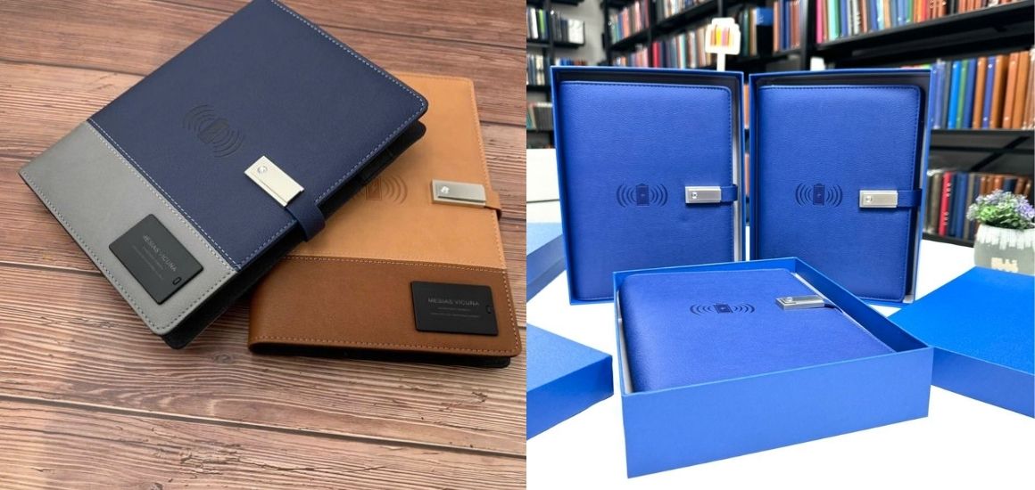 Mẫu sổ tay tích hợp sạc dự phòng thông minh