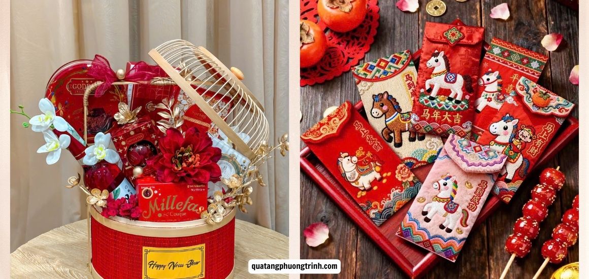 Giỏ quà Tết doanh nghiệp sang trọng biếu đối tác