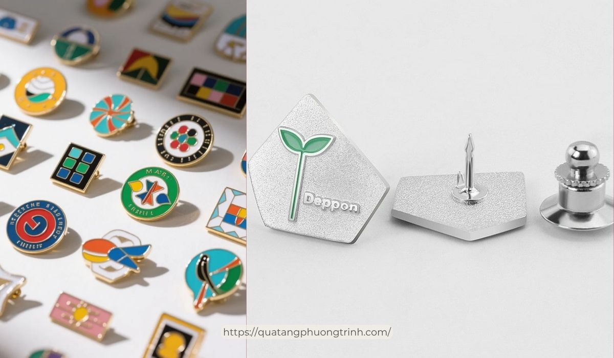 Bảng tên cài áo phiên bản kim gài truyền thống
