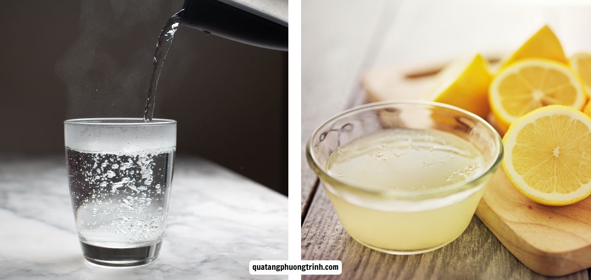 Mẹo khử mùi bình giữ nhiệt mới bằng chanh và nước ấm