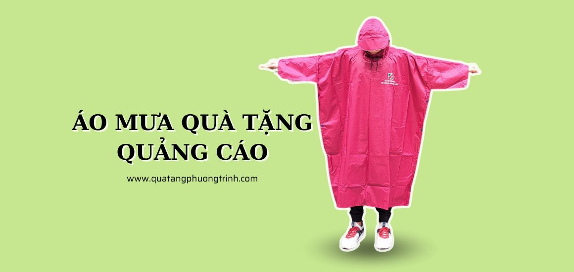 Mẫu áo mưa làm quà tặng quảng cáo được các ngân hàng yêu cầu in ấn nhiều nhất